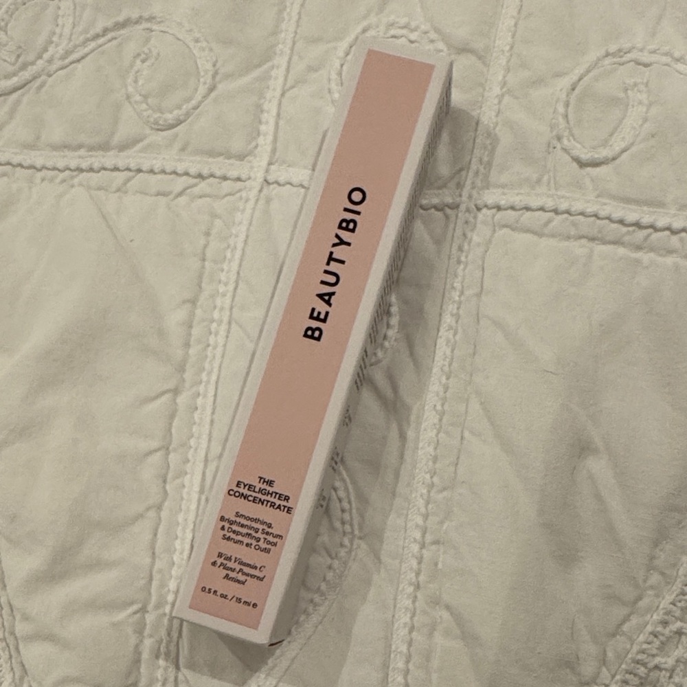 BeautyBio The Eyelighter Concentrate brightening serum depuffing tool vitamin C